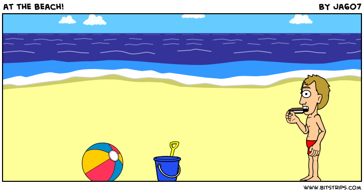 at the beach!