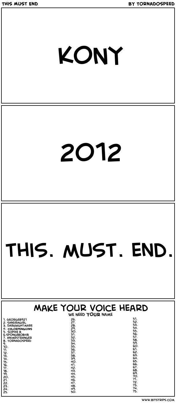 This Must End