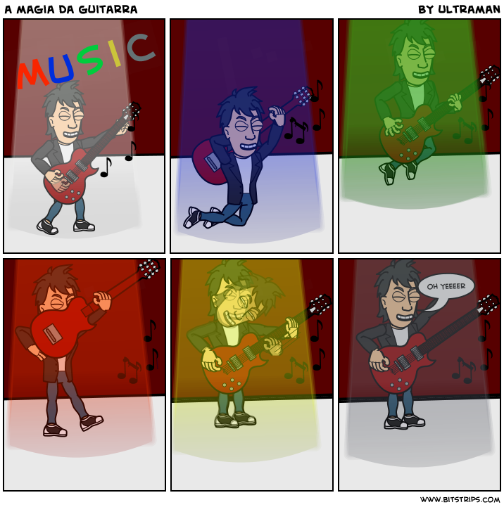 a magia da guitarra