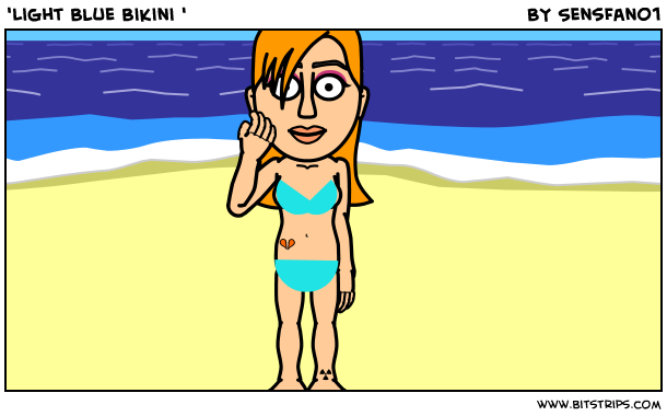 'Light Blue Bikini '