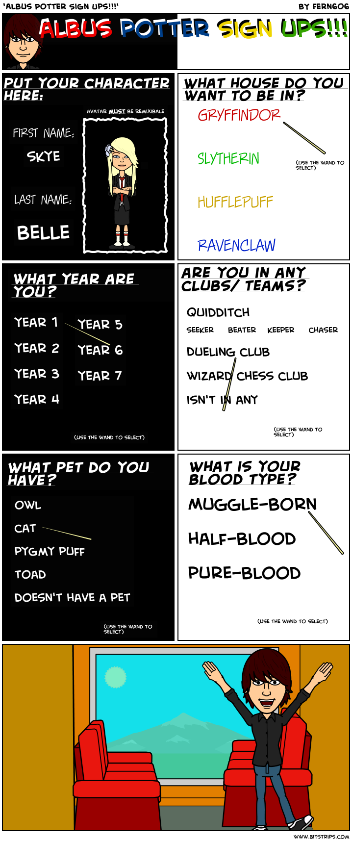 'Albus Potter Sign Ups!!!'