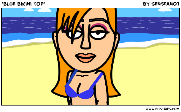 'Blue Bikini Top'