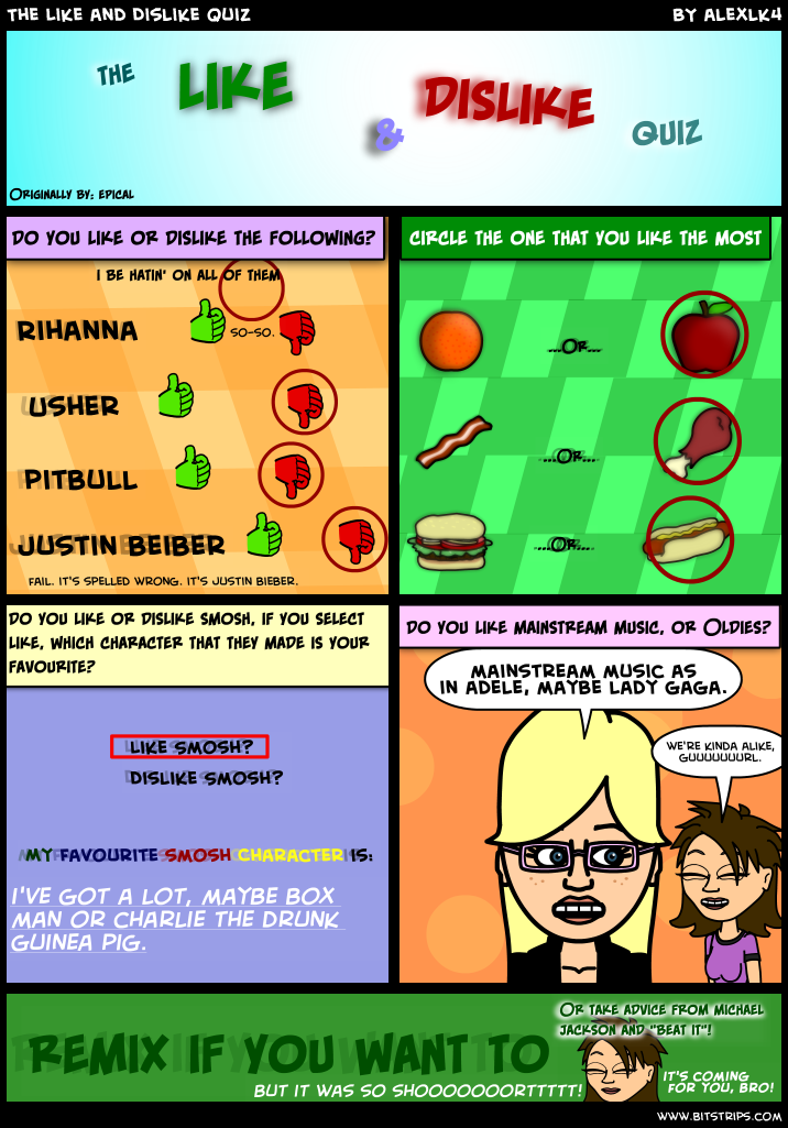 The Like and Dislike Quiz
