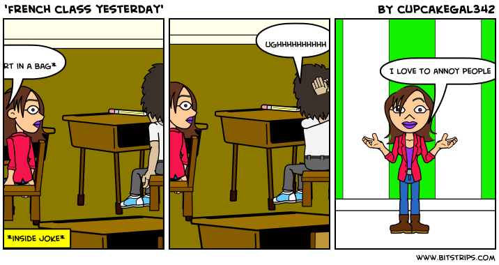 'french class yesterday'