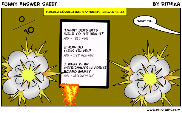 FUNNY ANSWER SHEET