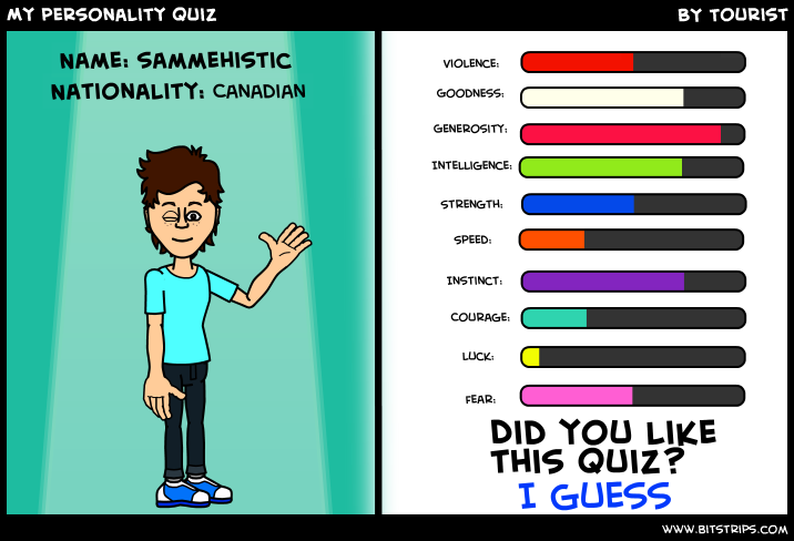 My personality quiz