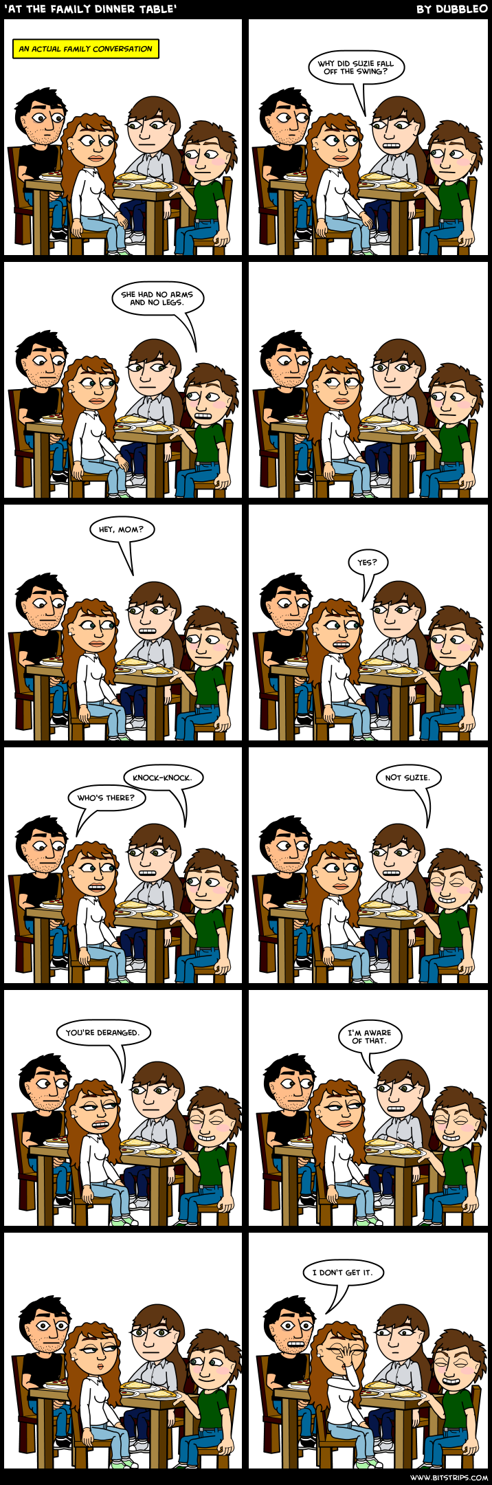 'At the Family Dinner Table'