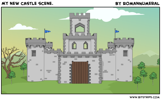 My new castle scene.