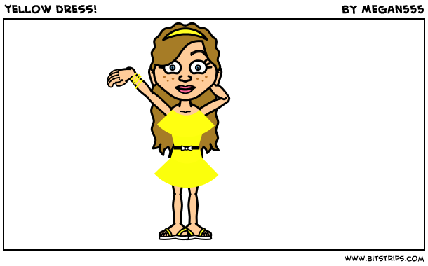 yellow dress!