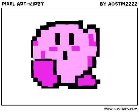 pixel art-kirby