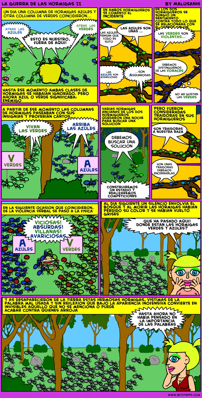 La guerra de las hormigas II Bitstrips