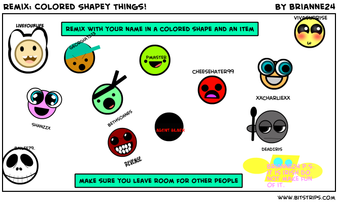 Remix: Colored Shapey Things!