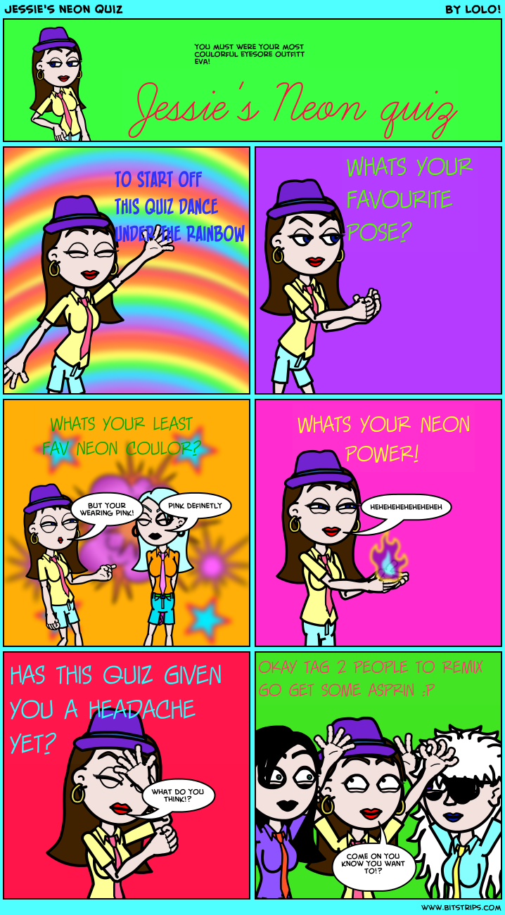 Jessie's neon quiz  