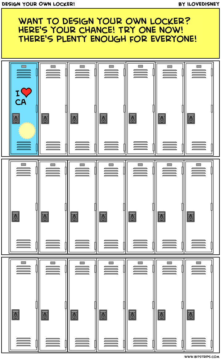 Design Your Own Locker!