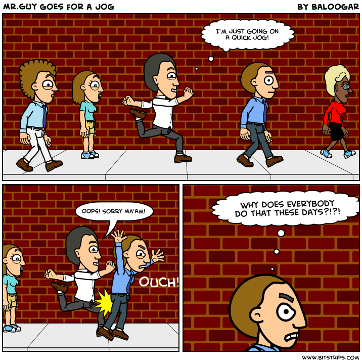 Mr.Guy goes for a Jog