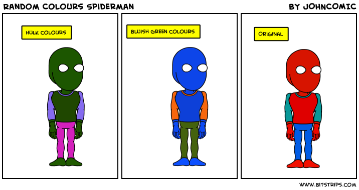 Random Colours Spiderman