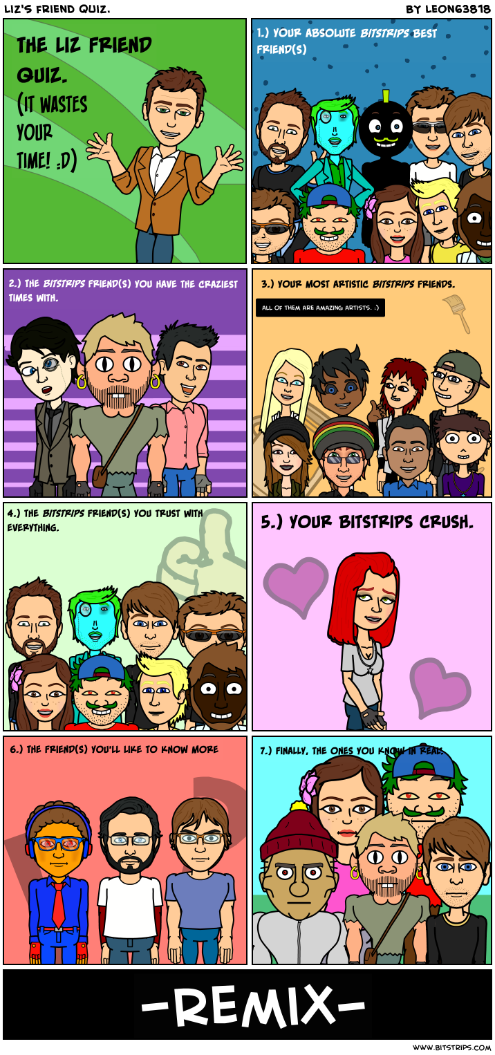 Liz's friend quiz.