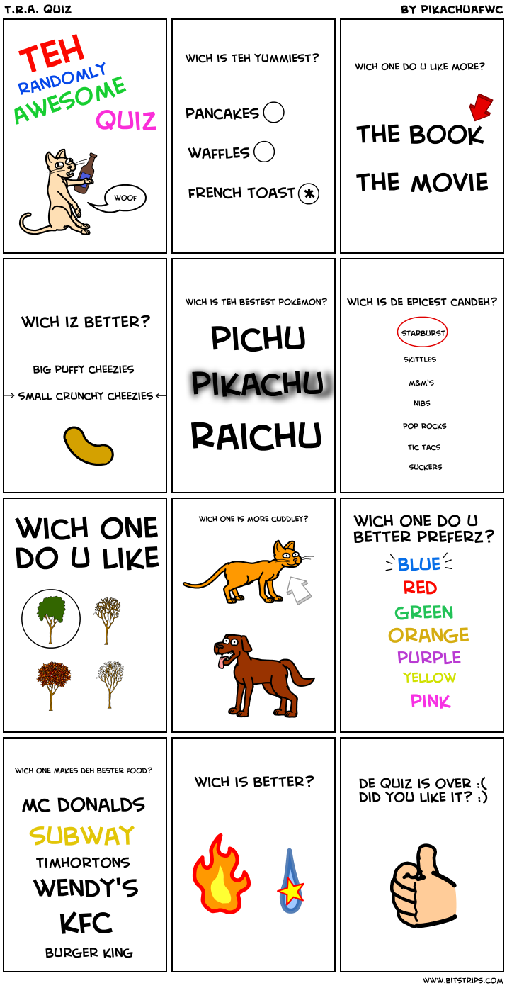 T.R.A. quiz