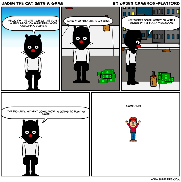 jaden the cat gets a game