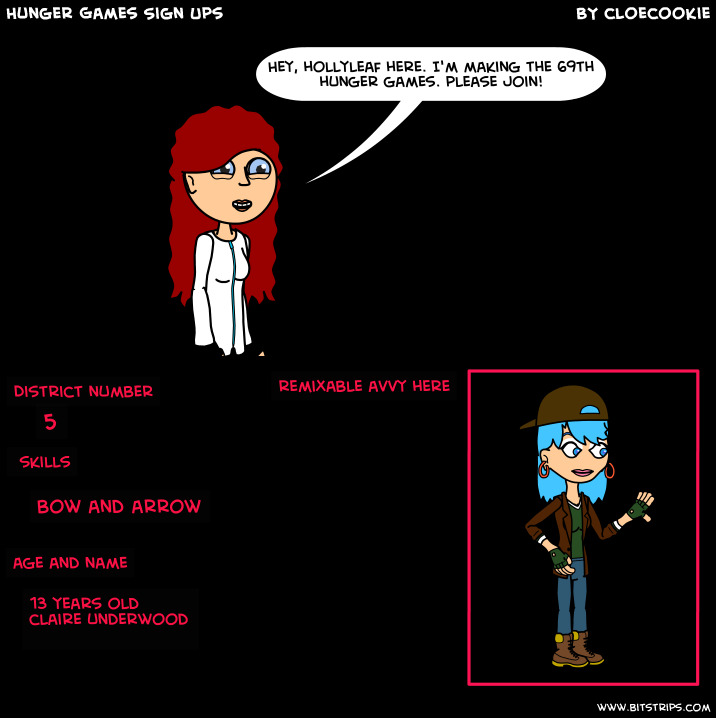 Hunger Games Sign Ups