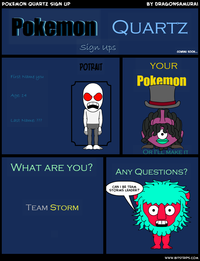 Pokemon Quartz Sign Up