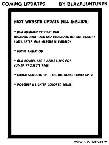 Coming Updates