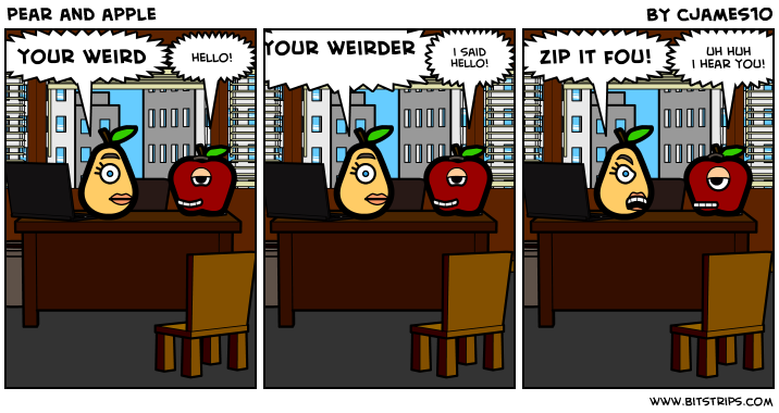 pear and apple