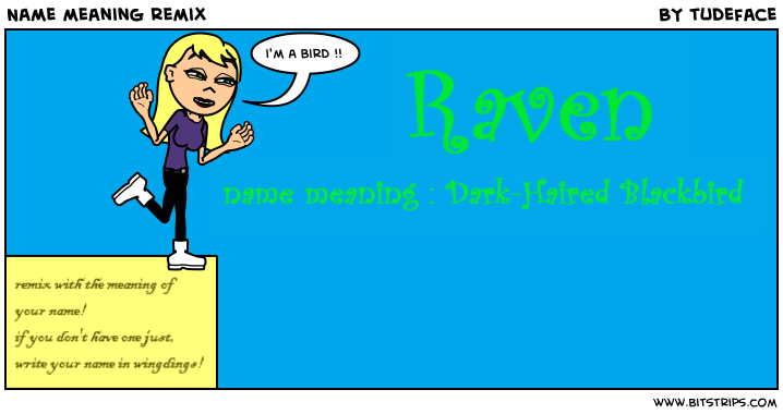 Name Meaning Remix Bitstrips