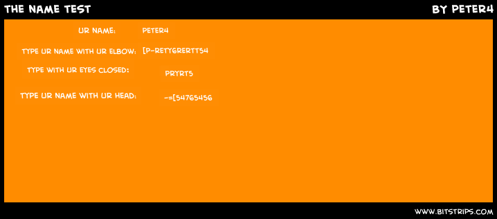 the name test