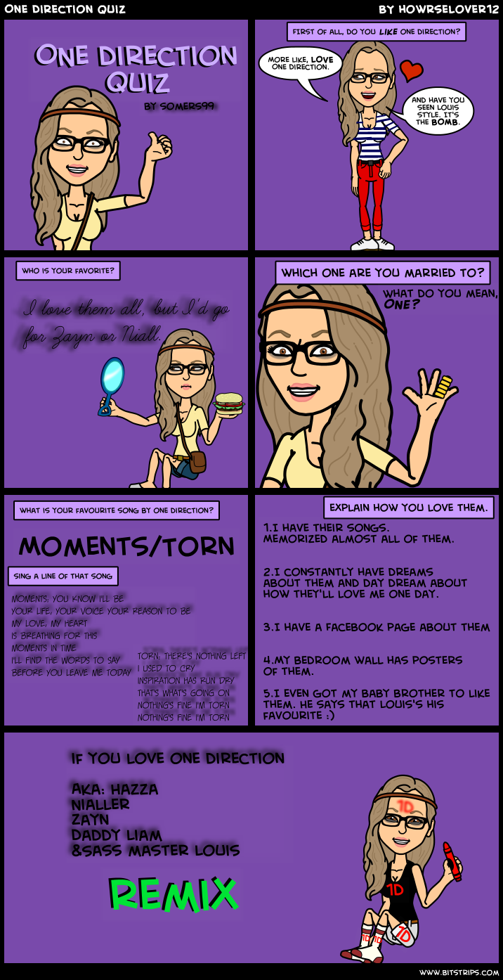 1 direction dating quiz Which one direction member would date you 12 questions - developed by: one direction music quizzes - one direction tests & quizzes my tests develop a quiz. 1 direction dating quiz Which one direction member would date you 12 questions - developed by: one direction music quizzes - one direction tests & quizzes my tests develop a quiz.