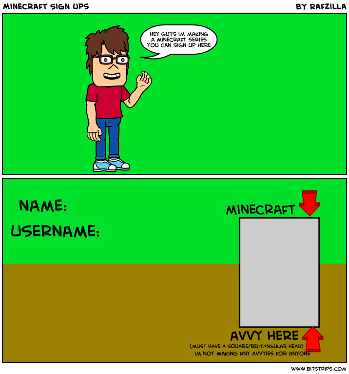 Minecraft Sign ups