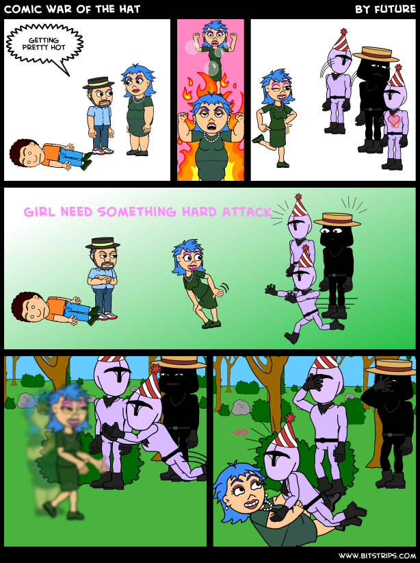 comic war of the hat