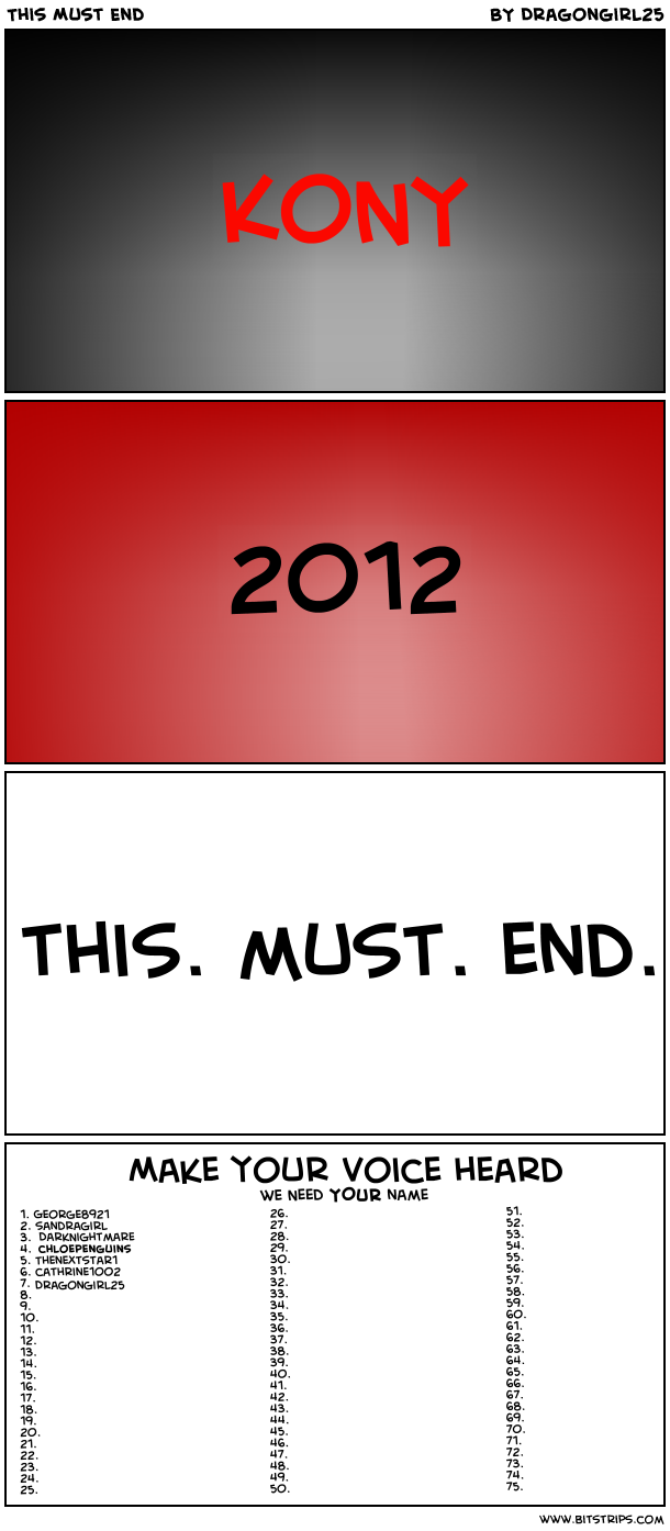 This Must End