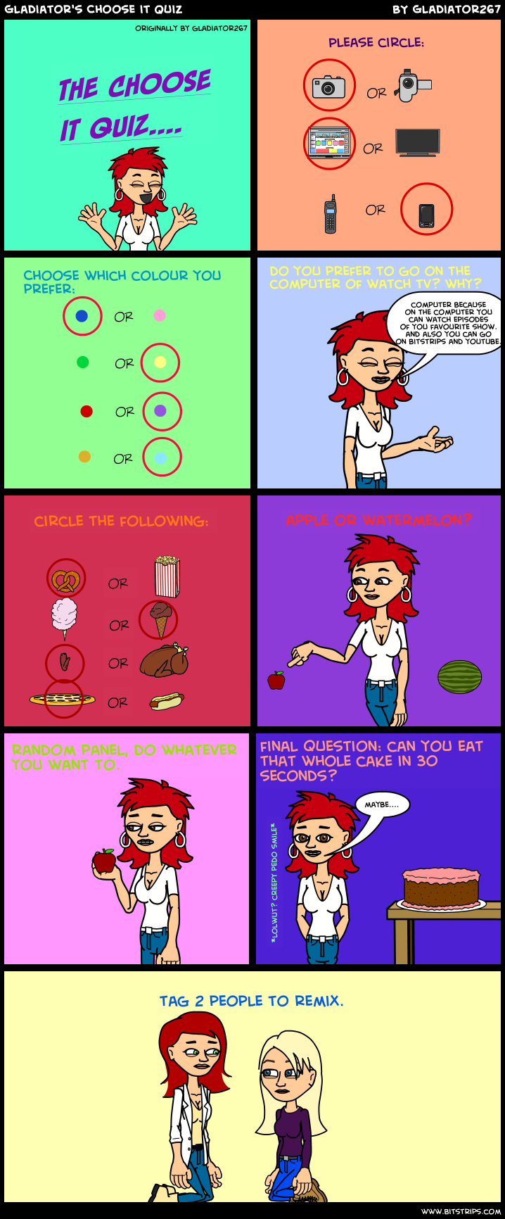 Gladiator's Choose it Quiz