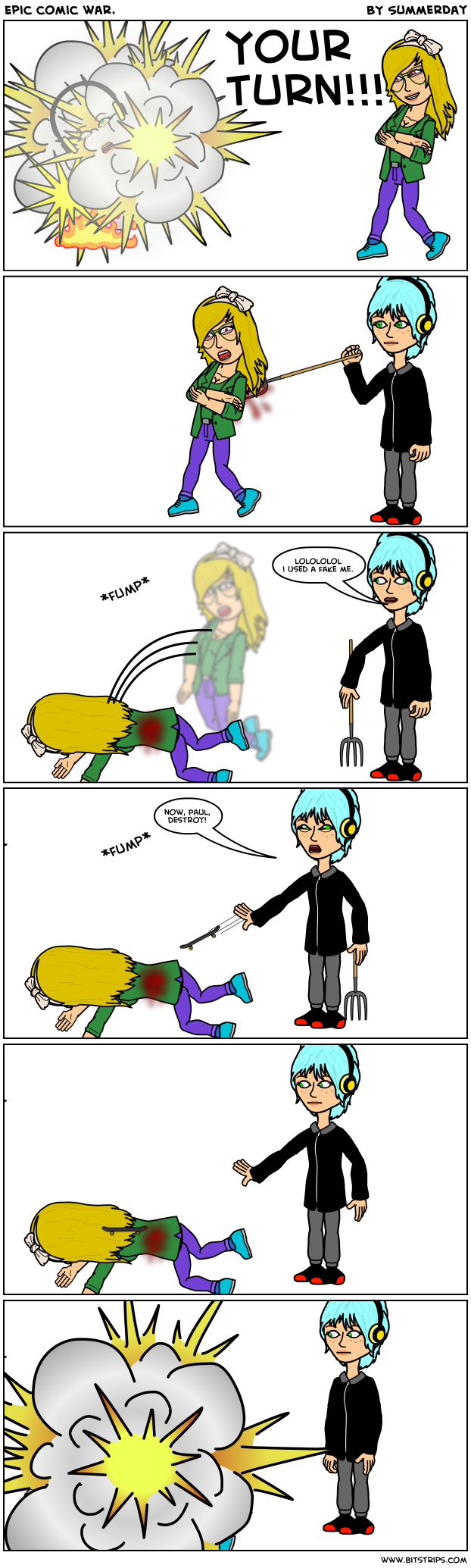 Epic comic war.