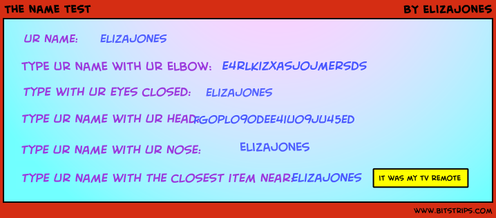 The name test