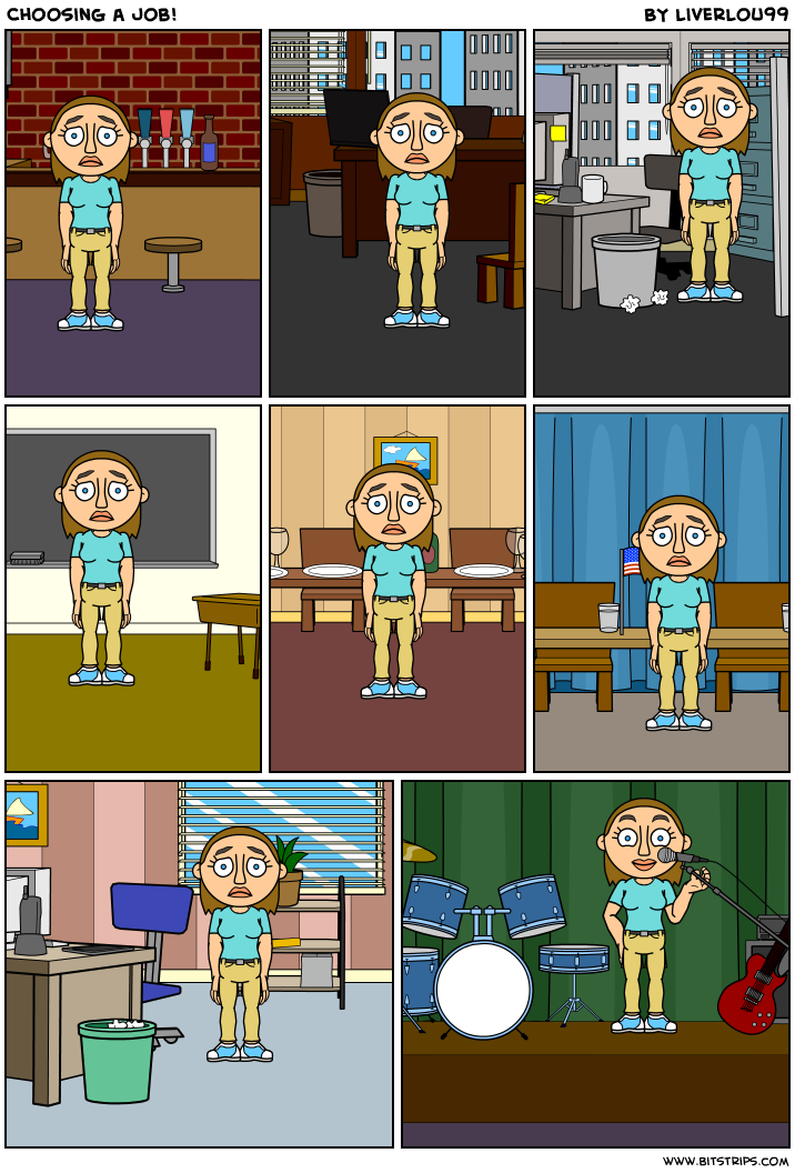 Choosing a job!