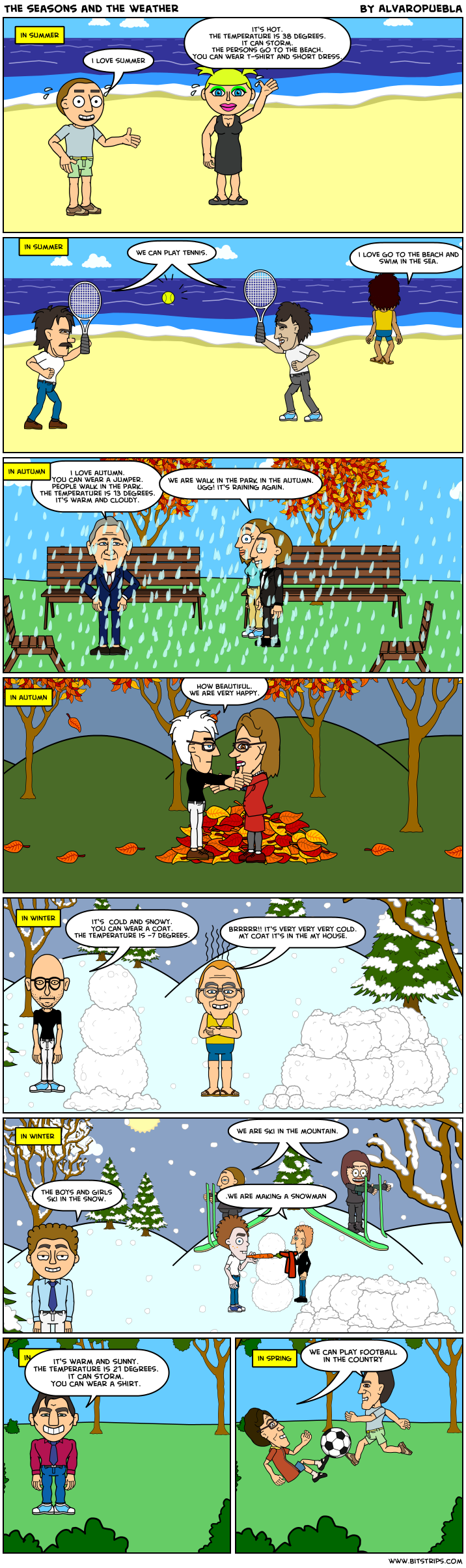The seasons and the weather