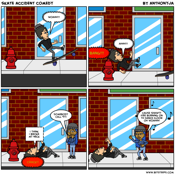 skate accident comedy