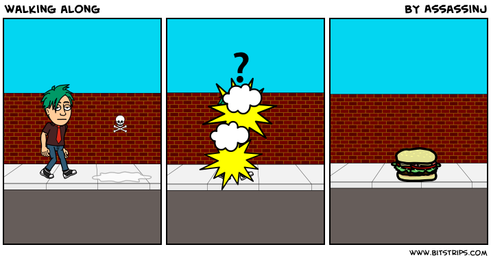 walking along