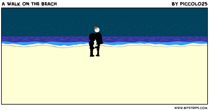 a walk on the beach