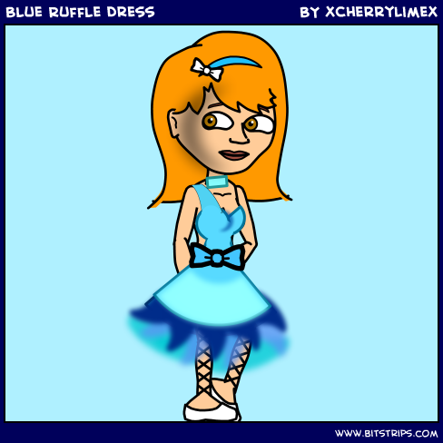 Blue Ruffle Dress