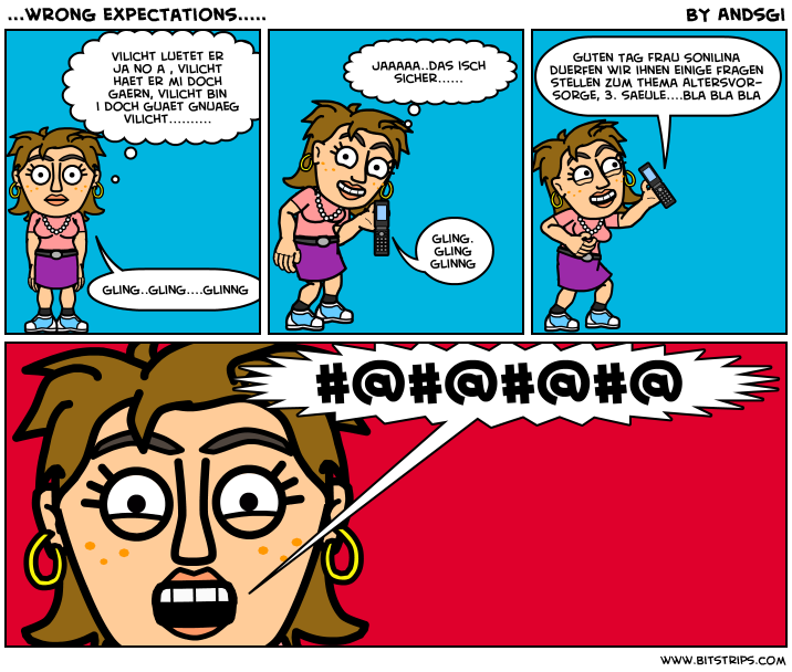 ...wrong expectations.....