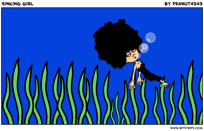 sinking girl