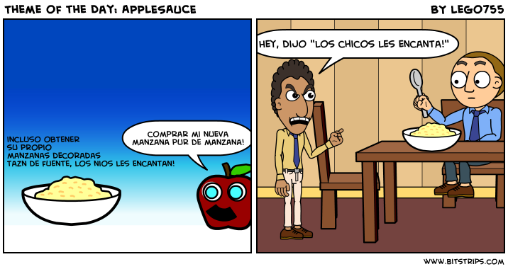 Theme of the Day: APPLESAUCE