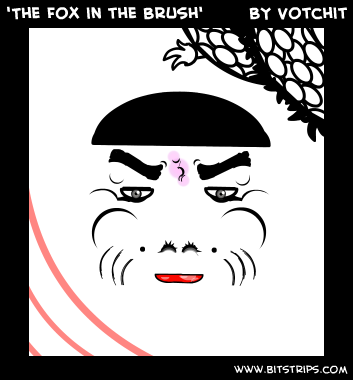 'The Fox in the Brush'