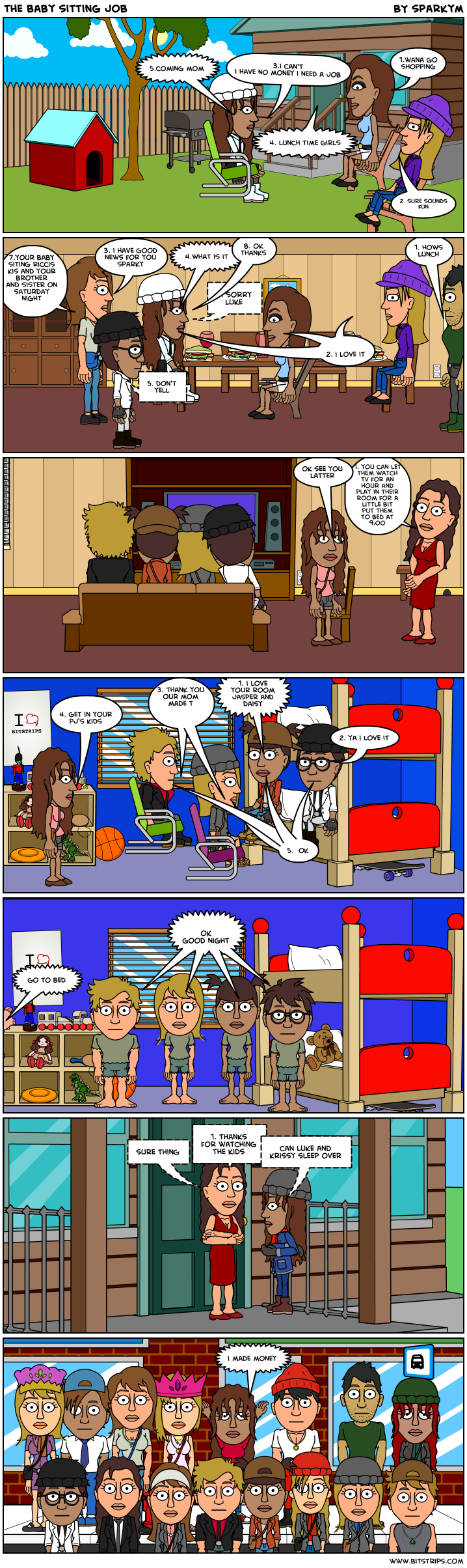 the baby sitting job