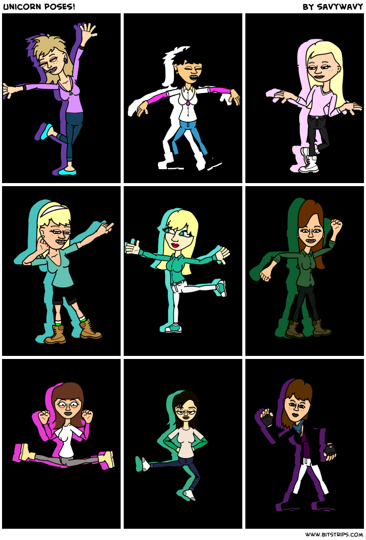Unicorn poses!