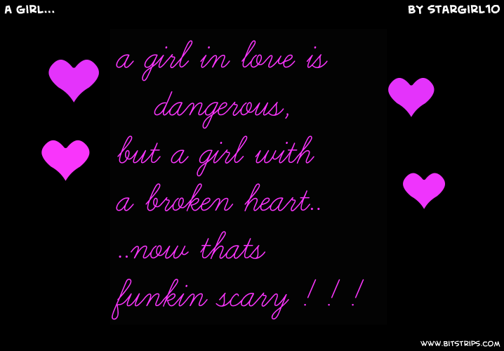 a girl...