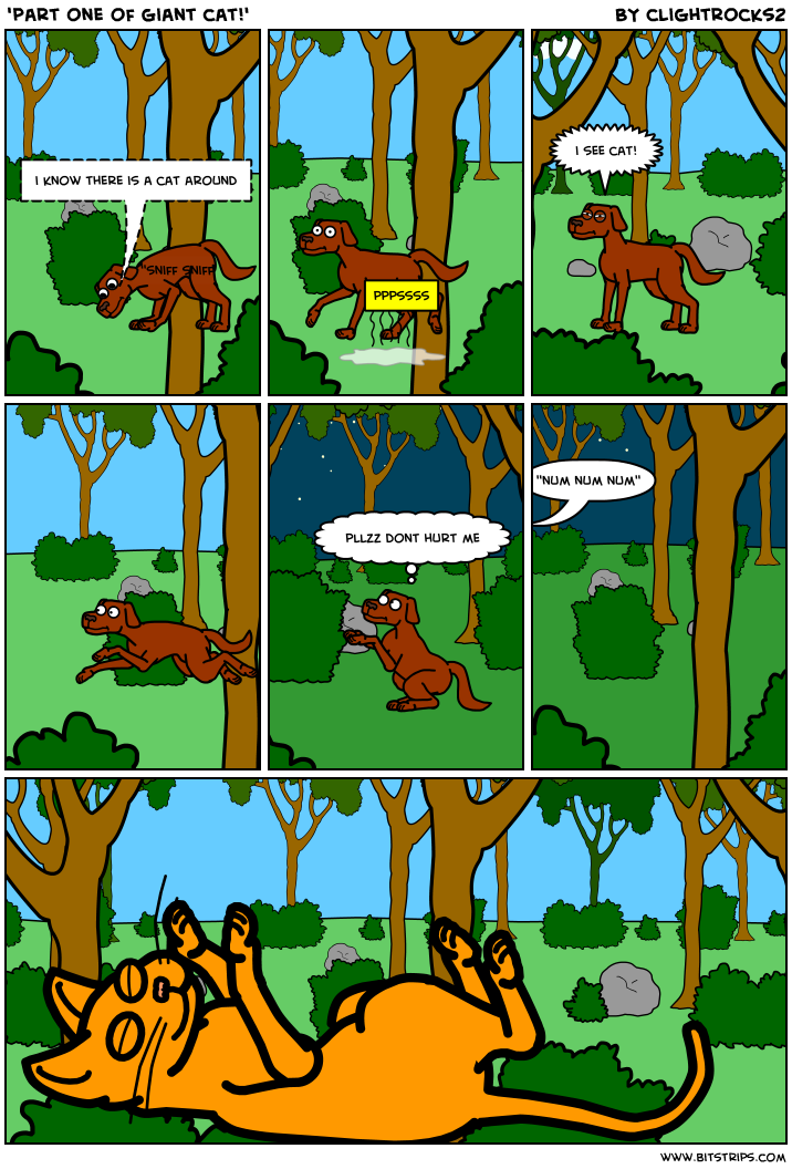 'part one of giant cat!'
